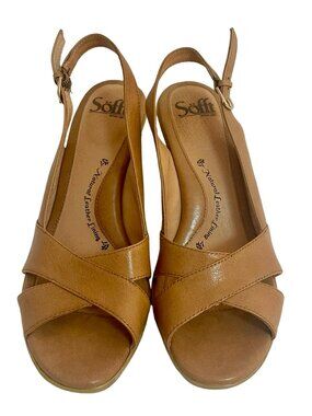 Söfft Leather Heeled Sandals Size 8